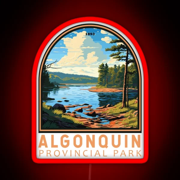 Algonquin Provincial Park Emblem RGB Neon Sign