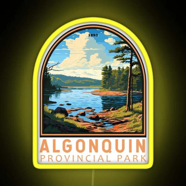 Algonquin Provincial Park Emblem RGB Neon Sign