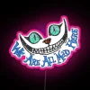 Whimsical Wonderland Inspired Alice in Wonderland Color Changing LED Sign Canvas