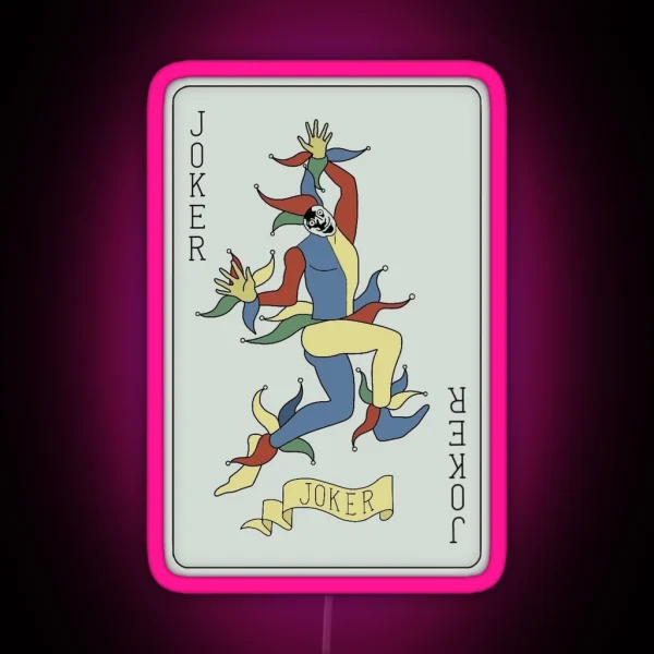 Alice In Borderland Joker Card RGB Neon Sign