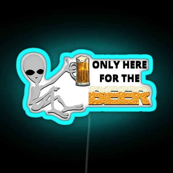 Alien Beer RGB Neon Sign