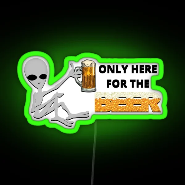 Alien Beer RGB Neon Sign