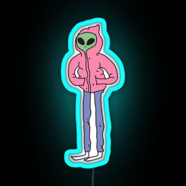 Alien Dude RGB Neon Sign