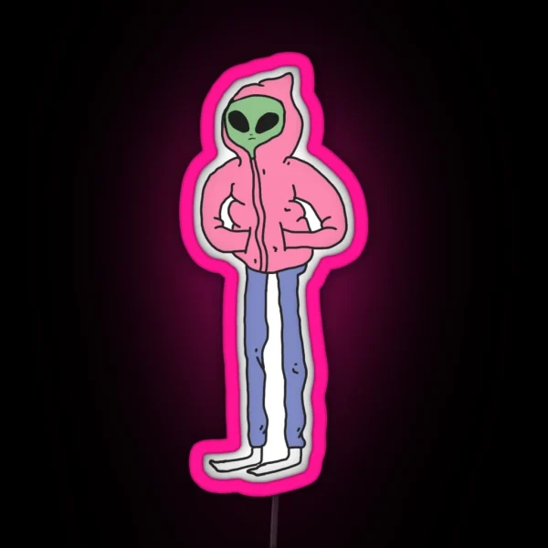 Alien Dude RGB Neon Sign