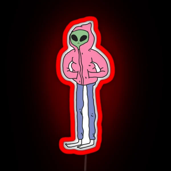 Alien Dude RGB Neon Sign