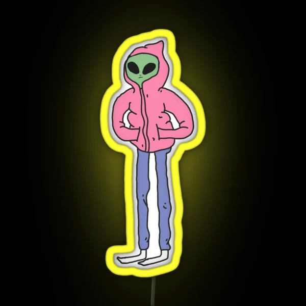 Alien Dude RGB Neon Sign