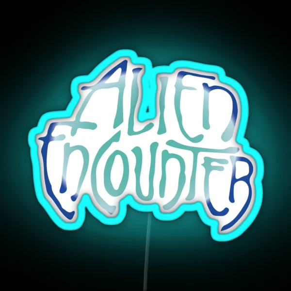 Alien Encounter RGB Neon Sign