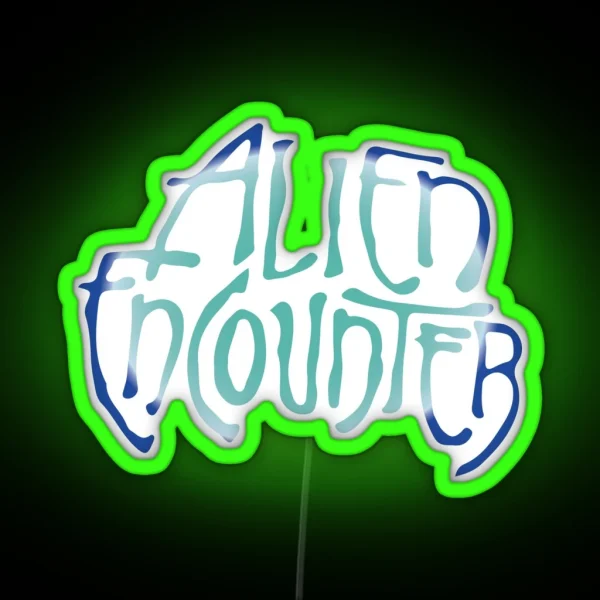 Alien Encounter RGB Neon Sign