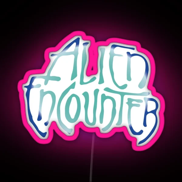 Alien Encounter RGB Neon Sign