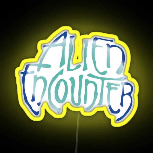 Alien Encounter RGB Neon Sign