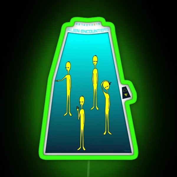 Alien Encounter RGB Neon Sign