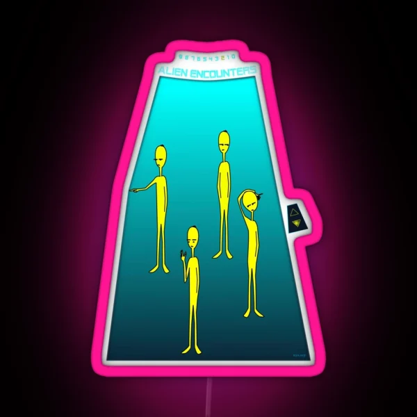 Alien Encounter RGB Neon Sign