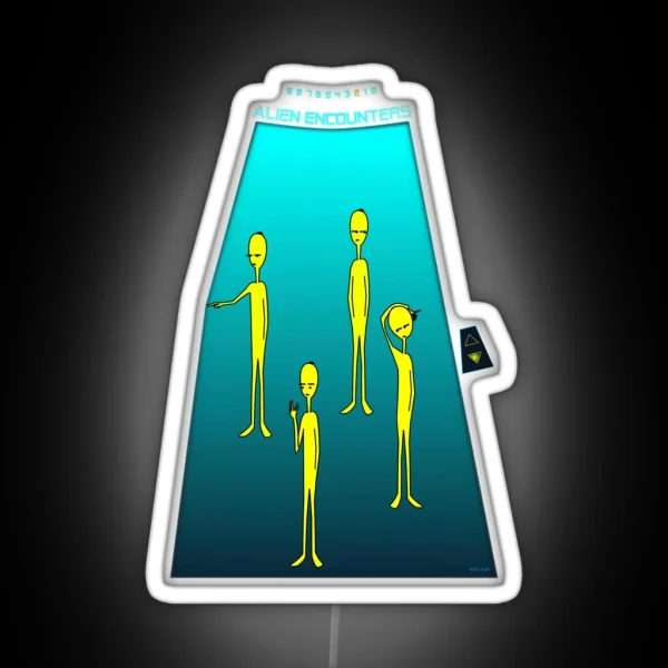 Alien Encounter RGB Neon Sign