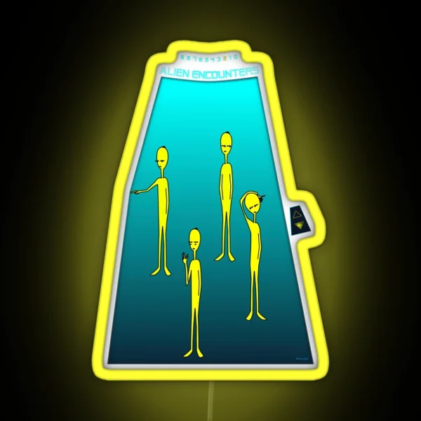 Alien Encounter RGB Neon Sign