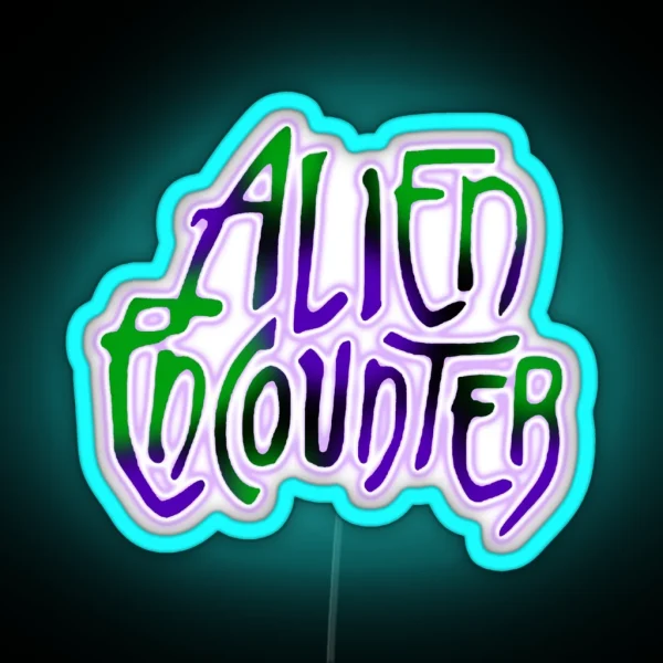 Alien Encounter RGB Neon Sign