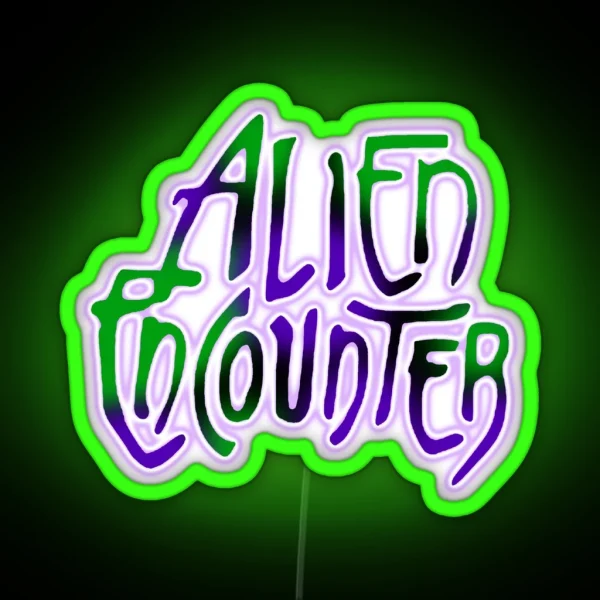 Alien Encounter RGB Neon Sign