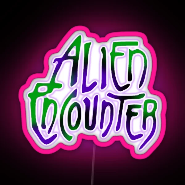 Alien Encounter RGB Neon Sign