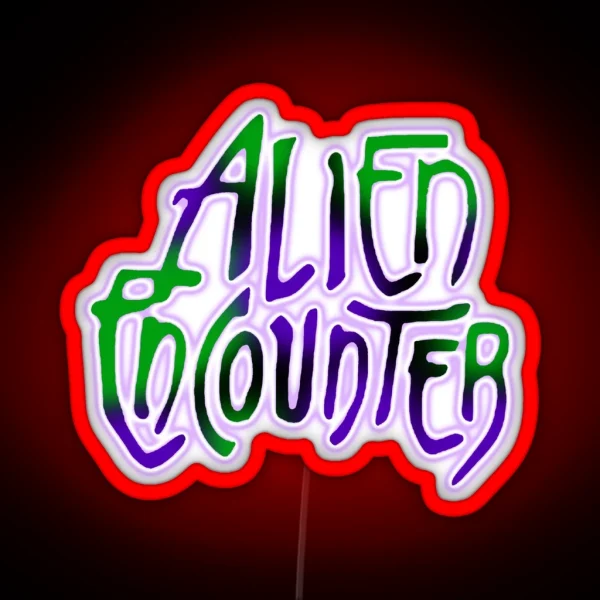 Alien Encounter RGB Neon Sign