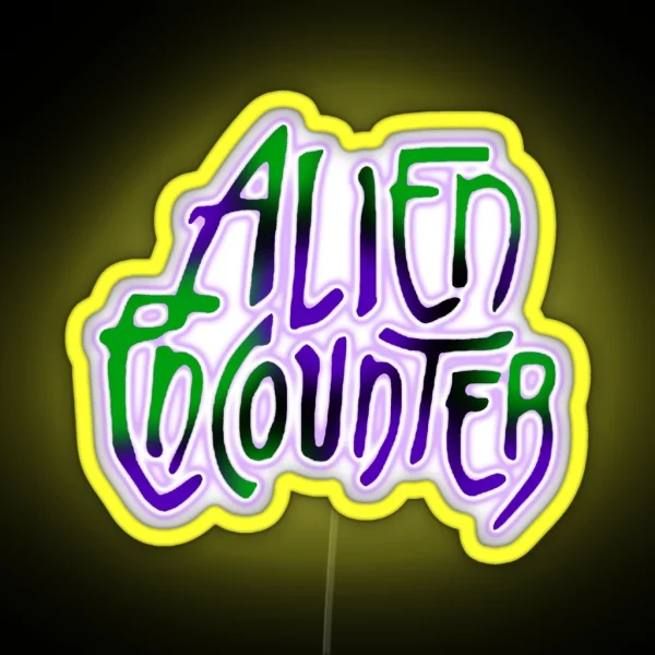 Alien Encounter RGB Neon Sign