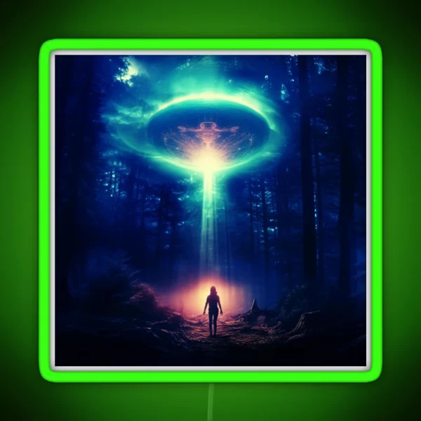 Alien Encounter RGB Neon Sign