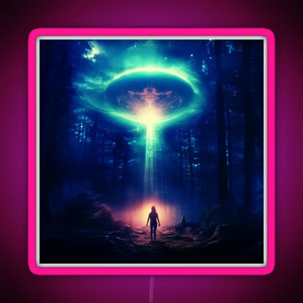 Alien Encounter RGB Neon Sign