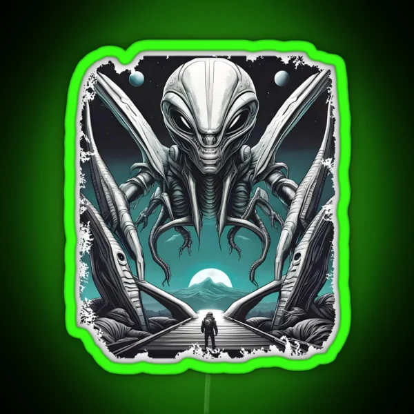 ALIEN ENCOUNTER RGB Neon Sign