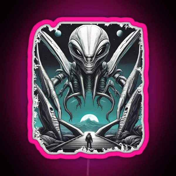 ALIEN ENCOUNTER RGB Neon Sign