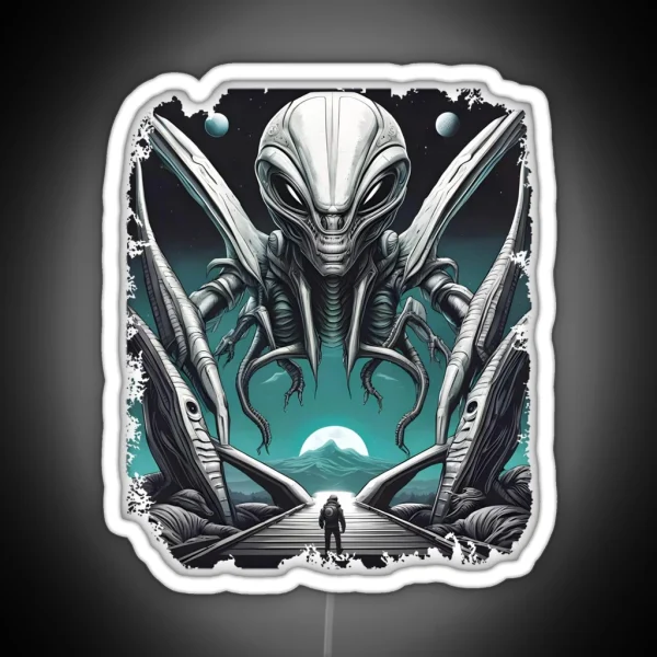 ALIEN ENCOUNTER RGB Neon Sign