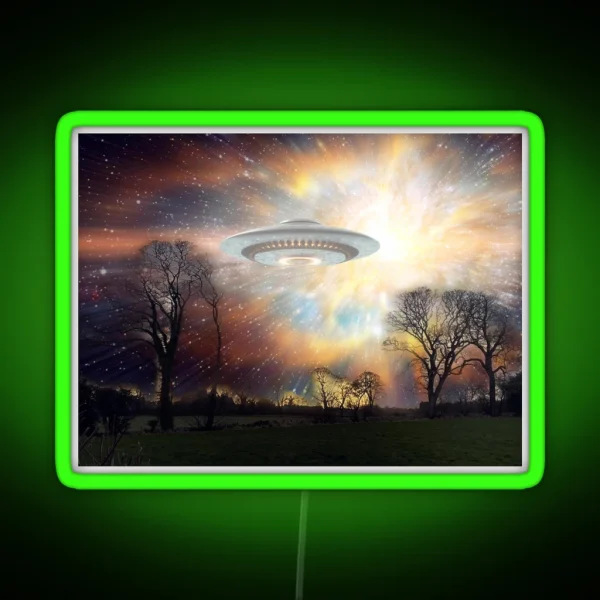 Alien Encounter RGB Neon Sign
