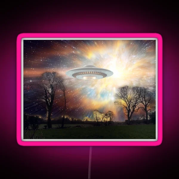 Alien Encounter RGB Neon Sign