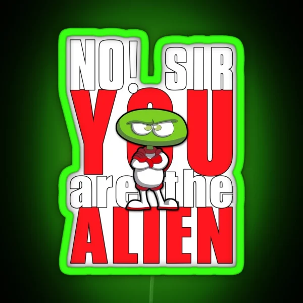 Alien Encounter RGB Neon Sign