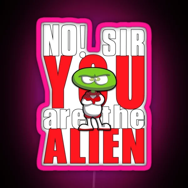 Alien Encounter RGB Neon Sign