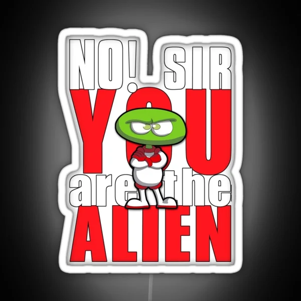 Alien Encounter RGB Neon Sign