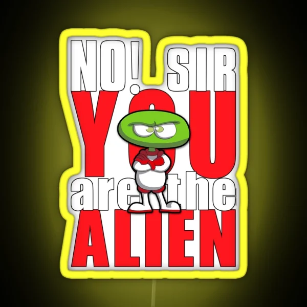 Alien Encounter RGB Neon Sign
