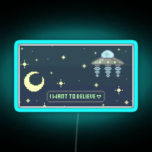 Alien Encounter RGB Neon Sign
