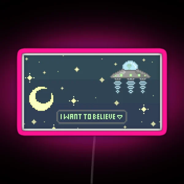Alien Encounter RGB Neon Sign