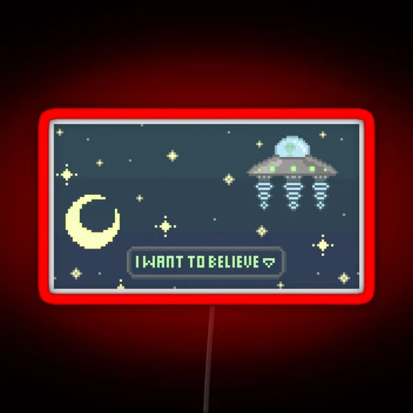 Alien Encounter RGB Neon Sign