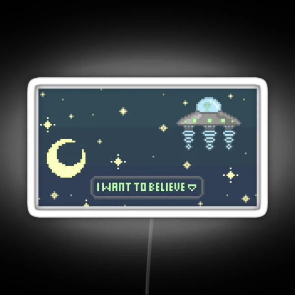 Alien Encounter RGB Neon Sign