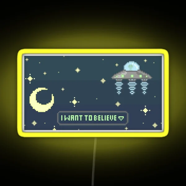 Alien Encounter RGB Neon Sign