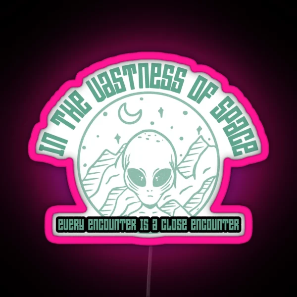 Alien Encounter RGB Neon Sign