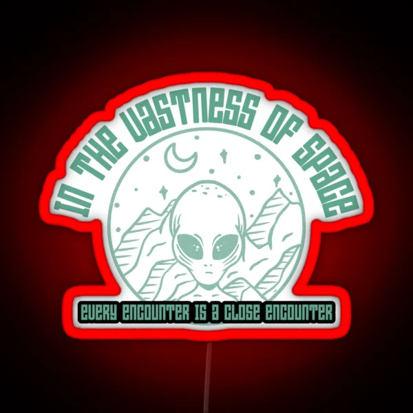 Alien Encounter RGB Neon Sign