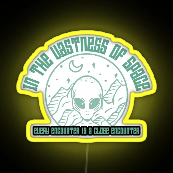 Alien Encounter RGB Neon Sign