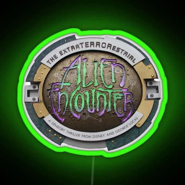 Alien Encounter Sign RGB Neon Sign