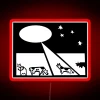 Alien Encounter With Cows RGB Neon Sign - Image 2