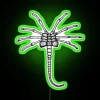 Neon Alien Facehugger Sign adds sci-fi style to modern bedrooms instantly