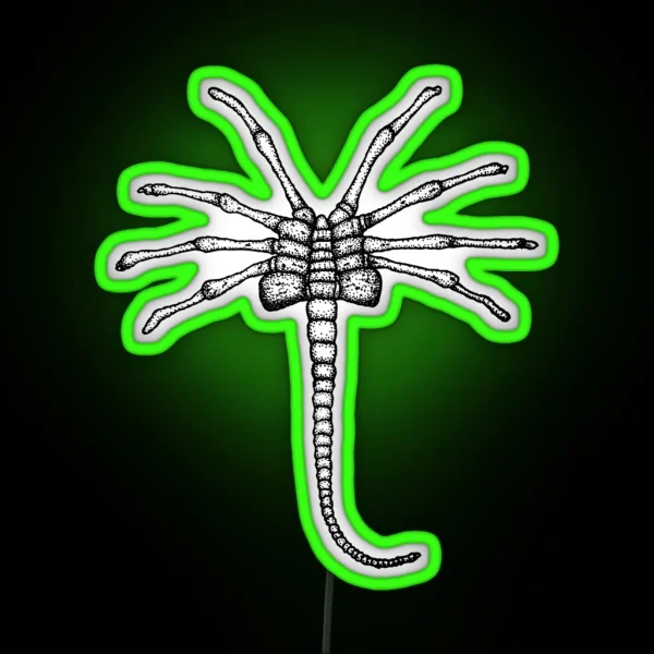 ALIEN FACEHUGGER RGB Neon Sign