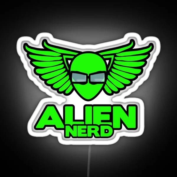 Alien Nerd RGB Neon Sign