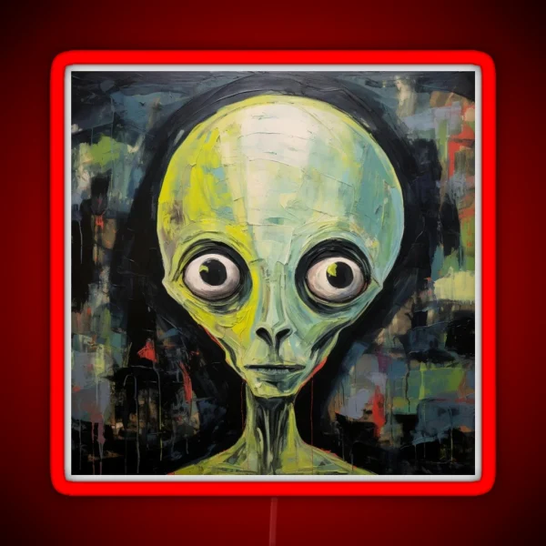 Alien Portrait RGB Neon Sign