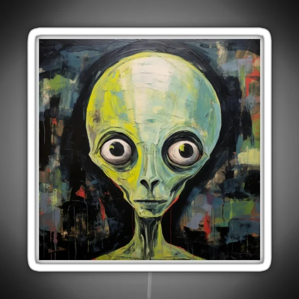 Alien Portrait RGB Neon Sign