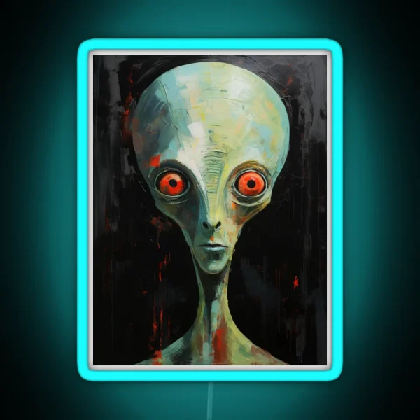 Alien Portrait RGB Neon Sign